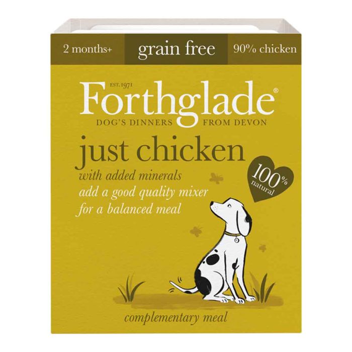 Forthglade Grain Free Just Chicken Adult Tray 395g