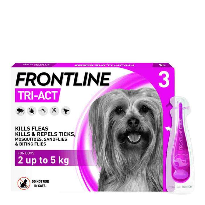 Frontline Tri-Act For Dogs, Extra Small, 2-5Kg