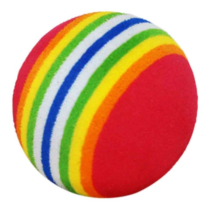 Rufus & Rosie Rainbow Foam Ball Cat Toy