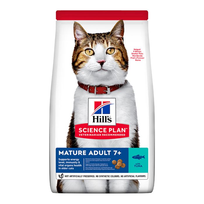 Hill's Science Plan Mature Adult Dry Cat Food Tuna Flavour 1.5Kg