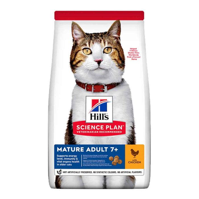 Hill's Science Plan Mature Adult Dry Cat Food Chicken Flavour 3kg