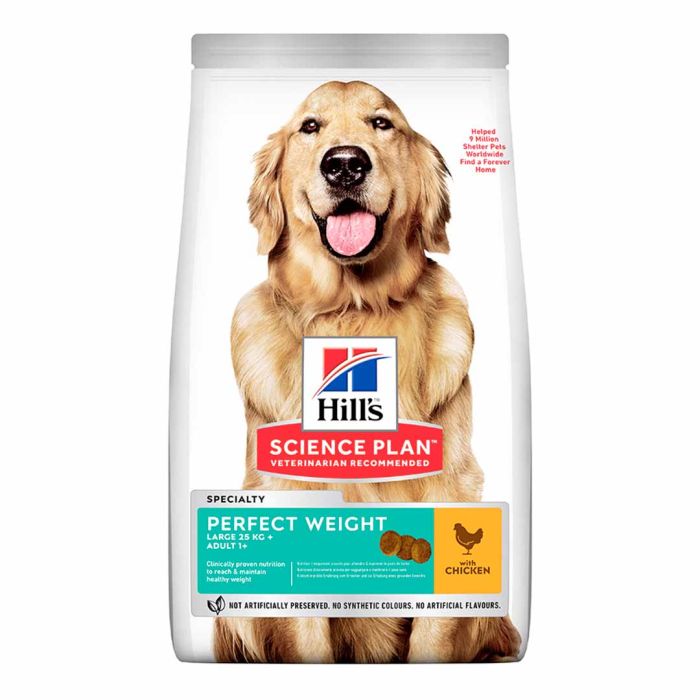 Hill's Science Plan Adult Perfect Weight Large Breed Dry Dog Food Chicken Flavour 12kg