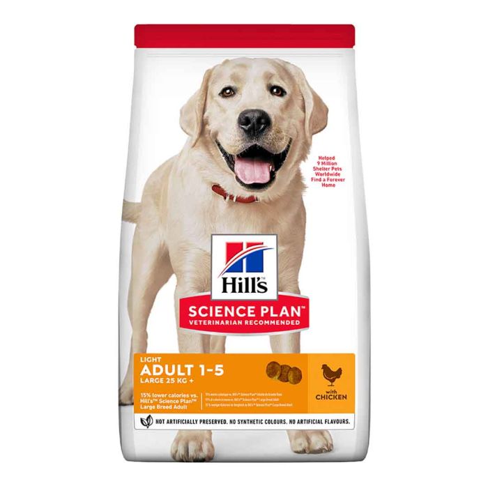 Hill's Science Plan Adult Light Large Breed Dry Dog Food Chicken Flavour 14kg
