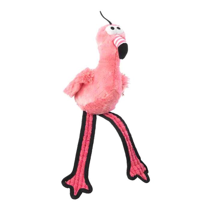 House of Paws Flamingo Fluffy Dog Toy