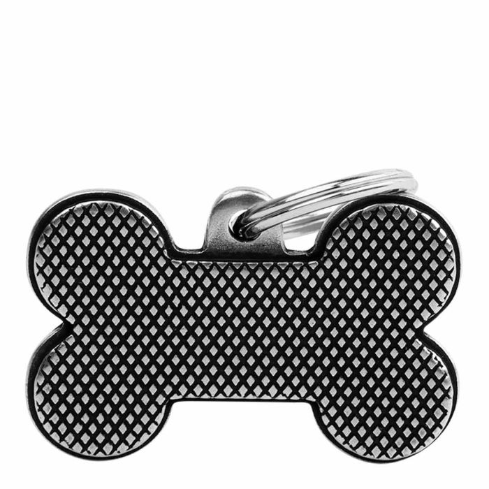 My Family Bronx Big Bone Rhombus Metal Dog ID Tag