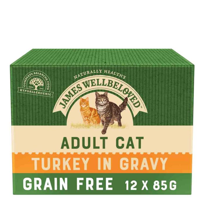 James Wellbeloved Cat Adult Turkey Complete Wet Cat Food Pouches