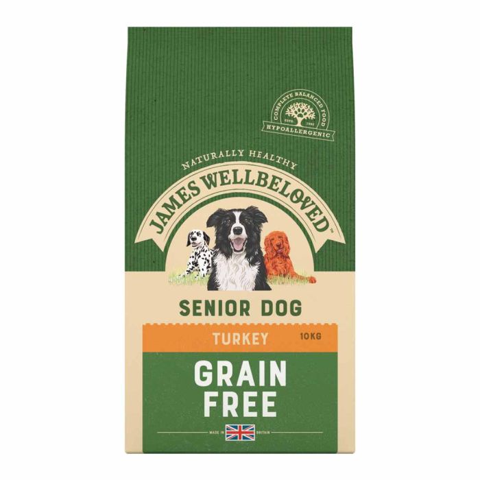 James Wellbeloved Grain Free Senior Turkey & Veg Dry Dog Food, 10kg