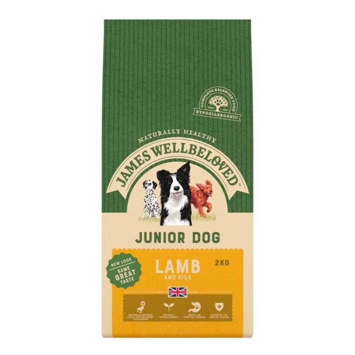James Wellbeloved Junior Dog Food Lamb & Rice 2kg