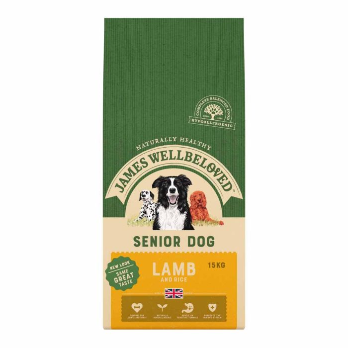 James Wellbeloved Senior Dog Food Lamb & Rice 15kg