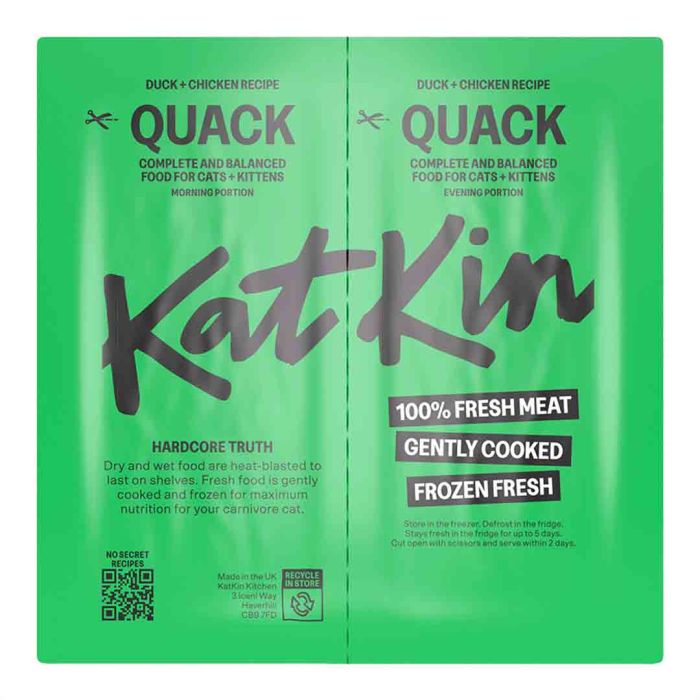 KatKin Fresh Cat Food Duck + Chicken Recipe (Quack) 152g