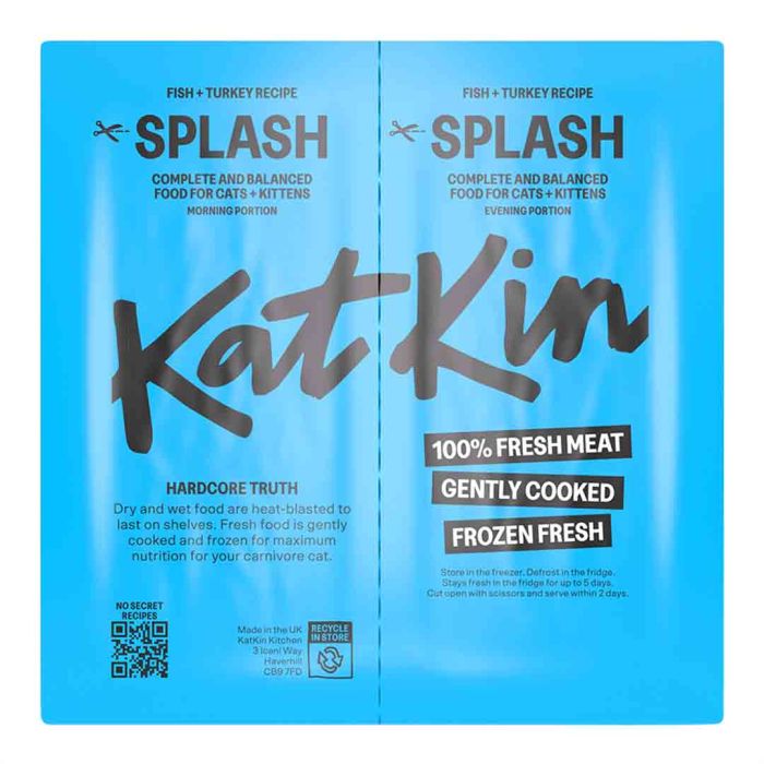 KatKin Fresh Cat Food Fish + Turkey Recipe (Splash) 157g