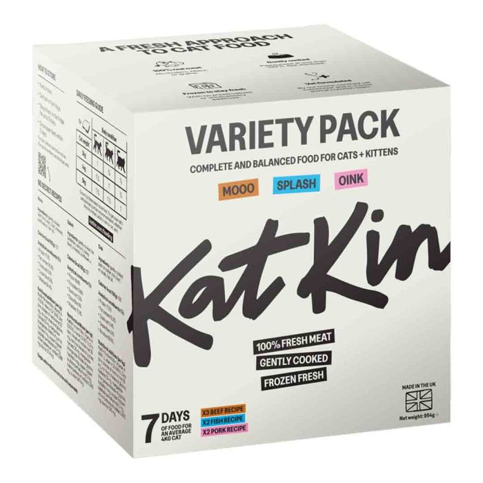 KatKin Fresh Cat Food Mix Variety 7 pack (Beef