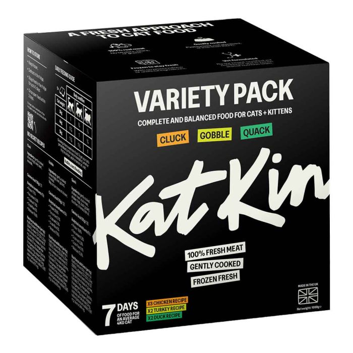 KatKin Fresh Cat Food Poultry Variety 7 pack