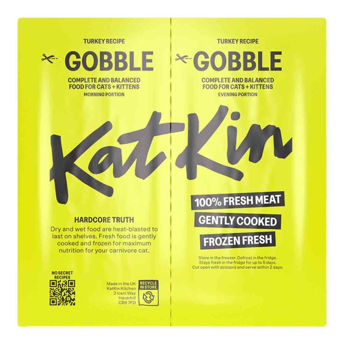 KatKin Fresh Cat Food Turkey Recipe (Gobble) 174g