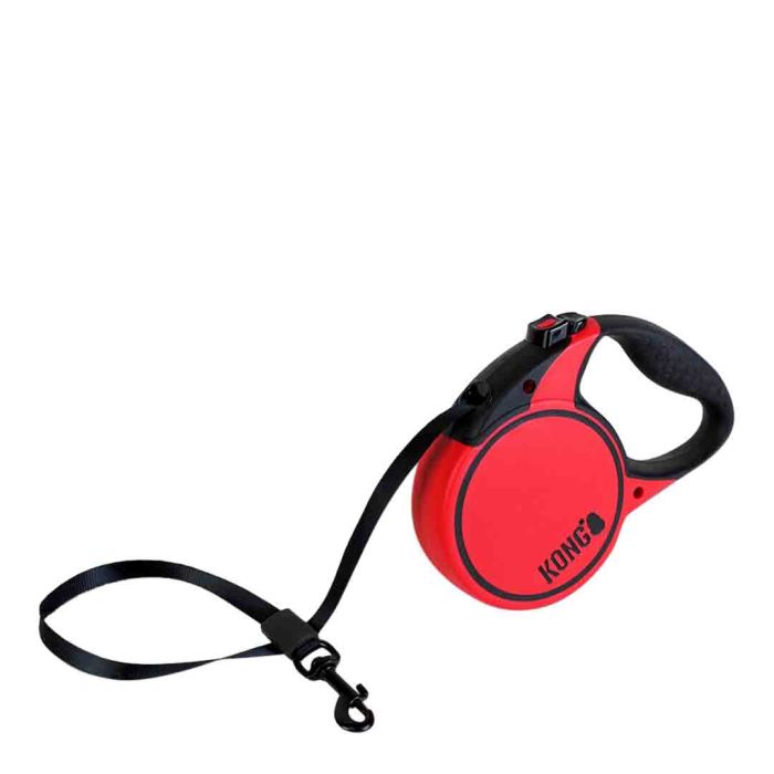 KONG Terrain Retractable Dog Lead Red Small