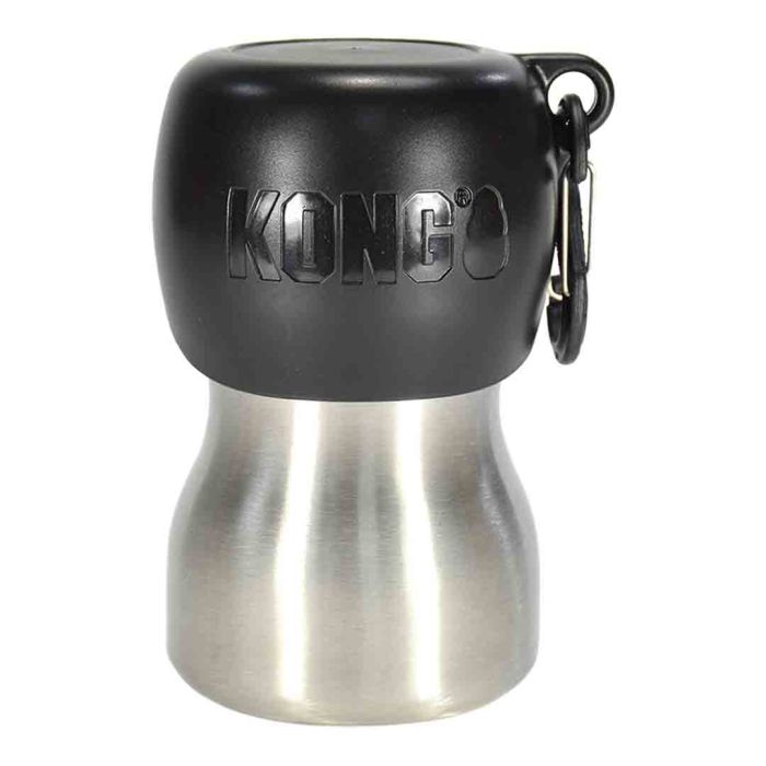 Kong 9.5oz Steel Water Bottle Black