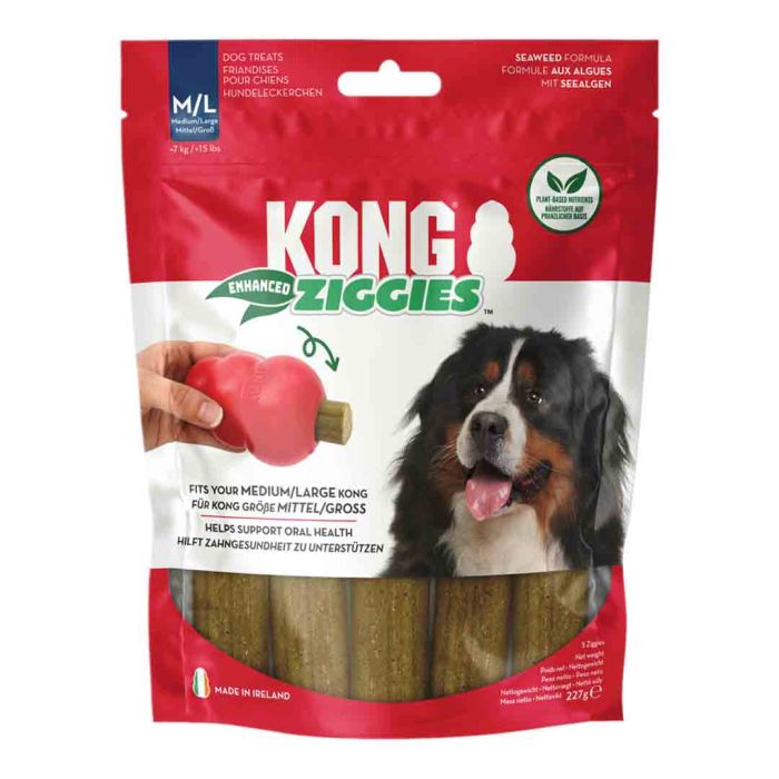 KONG Ziggies Enhanced Medium/Large Dog Treas 227g