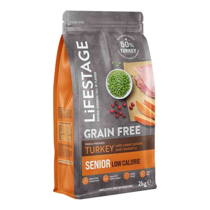 Lifestage Senior Dog Light Turkey & Brown Rice 2kg