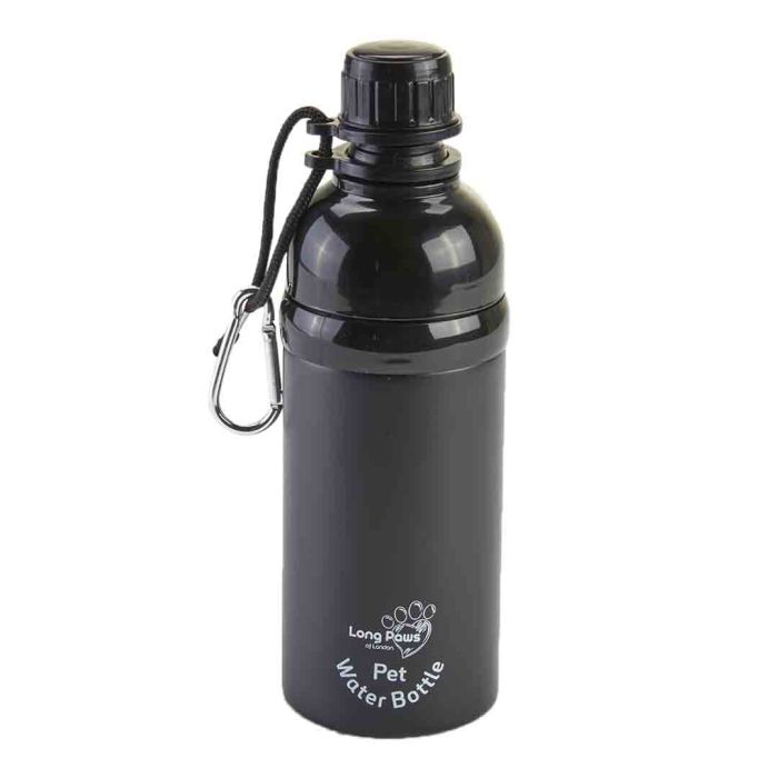 Lick 'N' Flow Black Water Bottle Medium