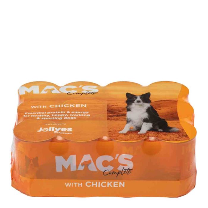 Macs Working Dog Food Cans Chicken 12 Pack