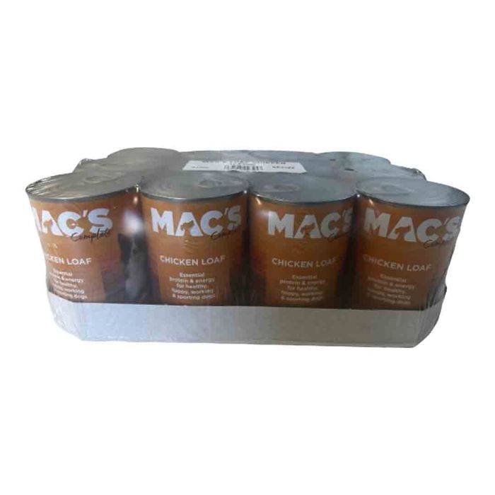 Mac's Complete Chicken Loaf Senior Dog Food 12x400g