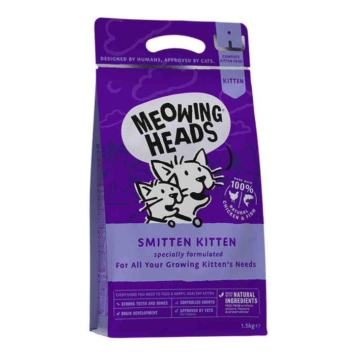 Meowing Heads Smitten Kitten Dry Kitten Food 1.5kg