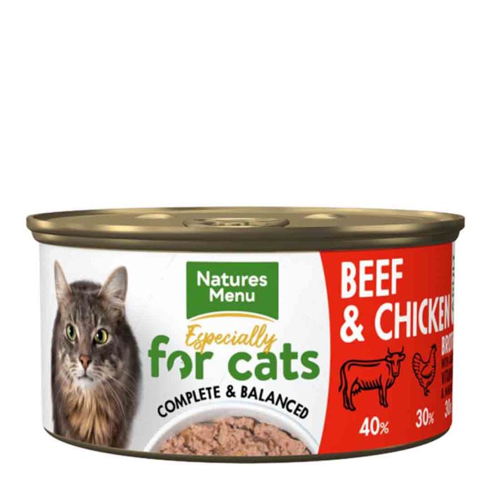 Natures Menu Beef & Chicken Cat Food Can 85g