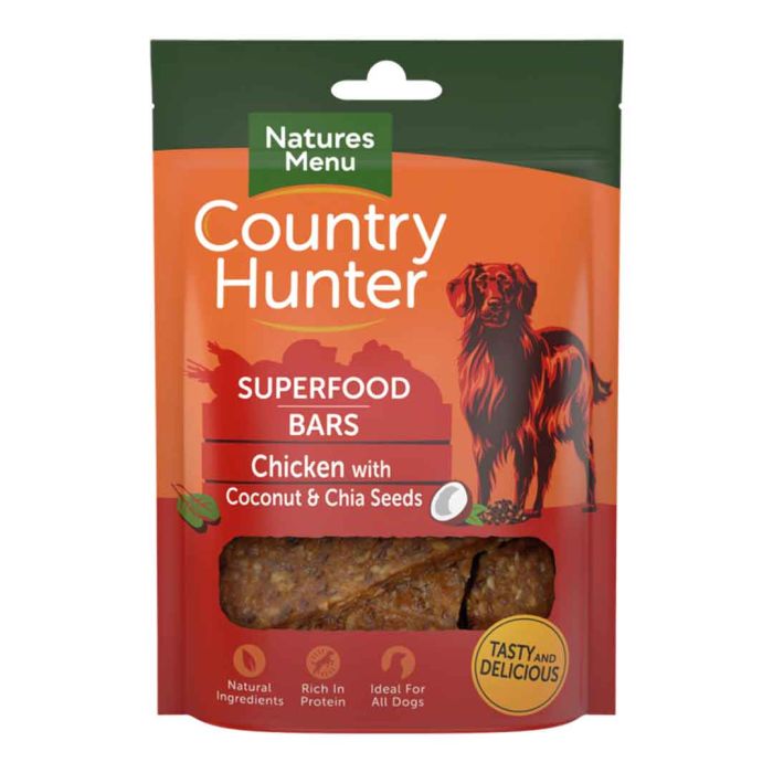 Natures Menu Superfood Bar Chicken with Coconut & Chia Seeds 100g