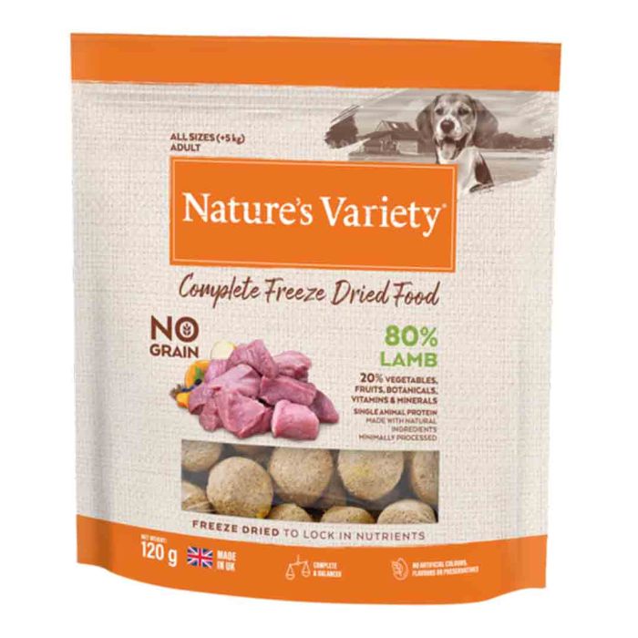 Nature's Variety Complete Freeze Dried Food Dog Lamb 120g