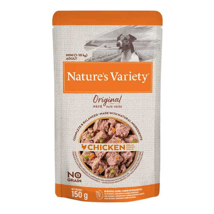 Nature's Variety Original Mini Adult Dog Food Multipack Pouches 8 x 150g