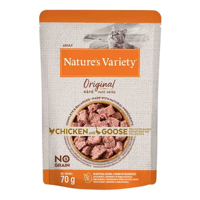 Nature's Variety Original Multipack Pouches for Adult Cats 12x70g