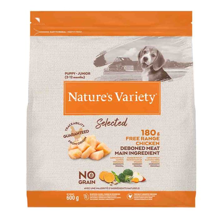Nature's Variety Selected Dry Junior Dog Free Range Chicken 600g