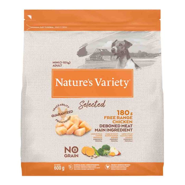 Nature's Variety Selected Dry Mini Adult Dog Food Free Range Chicken 600g