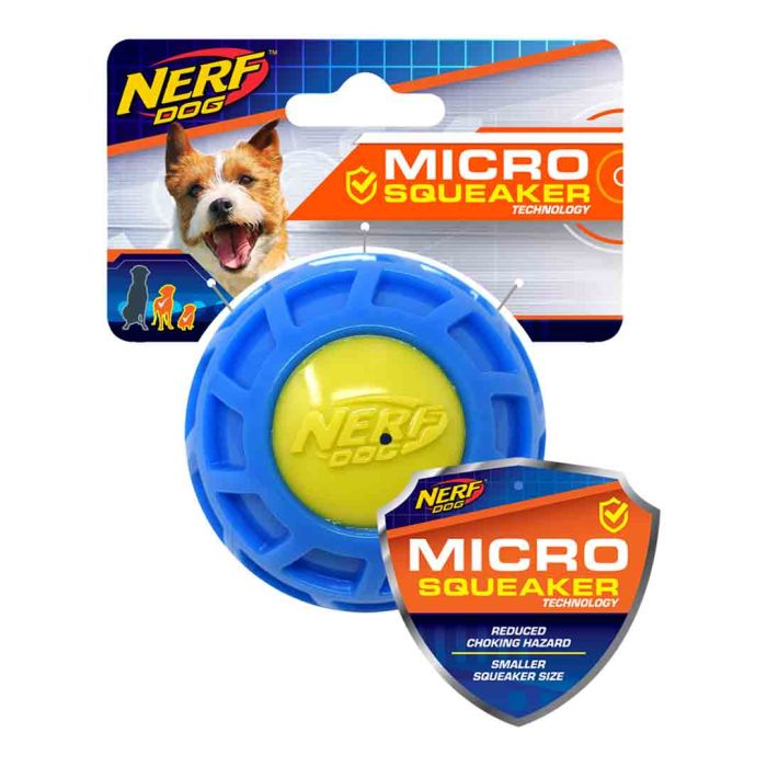 NERF Dog Micro Squeak Exo Ball Small