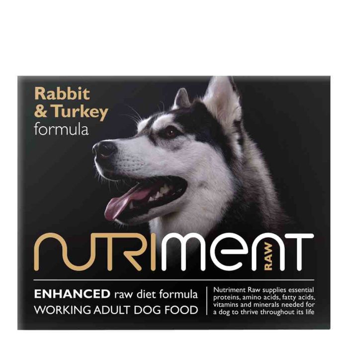 Nutriment Raw Dog Food Rabbit & Turkey Formula