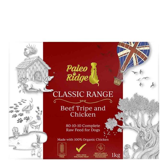 Paleo Ridge Classic Beef Tripe & Chicken Raw Dog Food