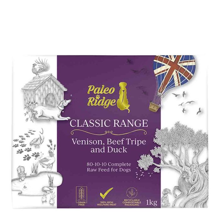 Paleo Ridge Classic Beef Tripe & Duck Raw Dog Food