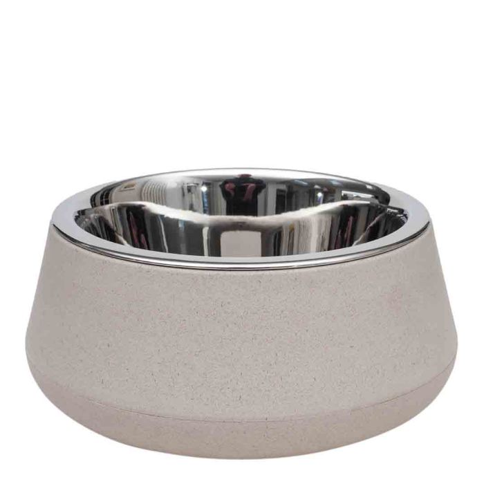 Zoon FloorGrip Bamboo & Stainless Steel Bowl, Diameter 20cm