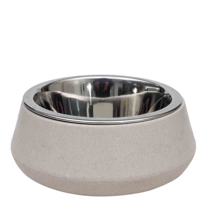 Zoon FloorGrip Bamboo and Stainless Steel Small Bowl