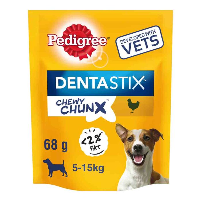 Pedigree Dentastix Chewy Chunx Mini Adult Small Dog Treats Chicken 68g