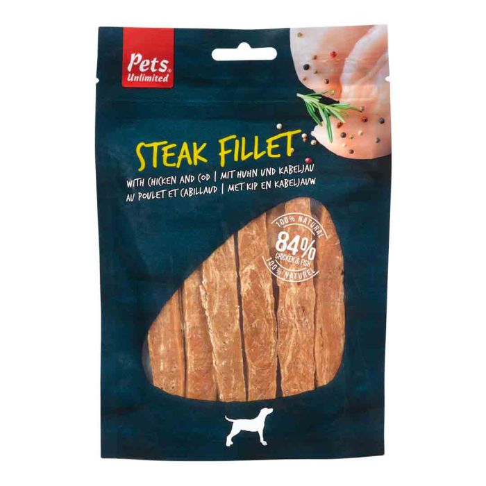 Pets Unlimited Chicken Steak Fillet Dog Treat 100g