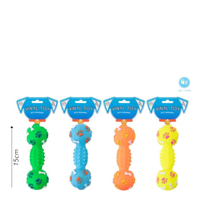 Dumbell Dog Toy with Squeaker