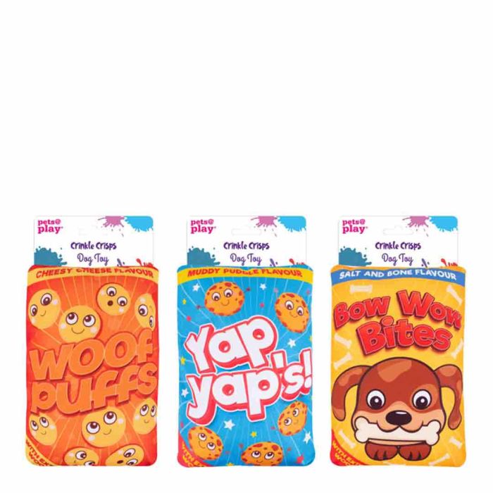 Smart Choice Dog Toys Crinkle Crisp Plush Dog Toy