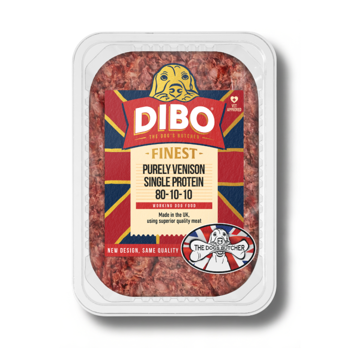 DIBO Finest Purely Venison 80 10 10 Raw Dog Food 1kg