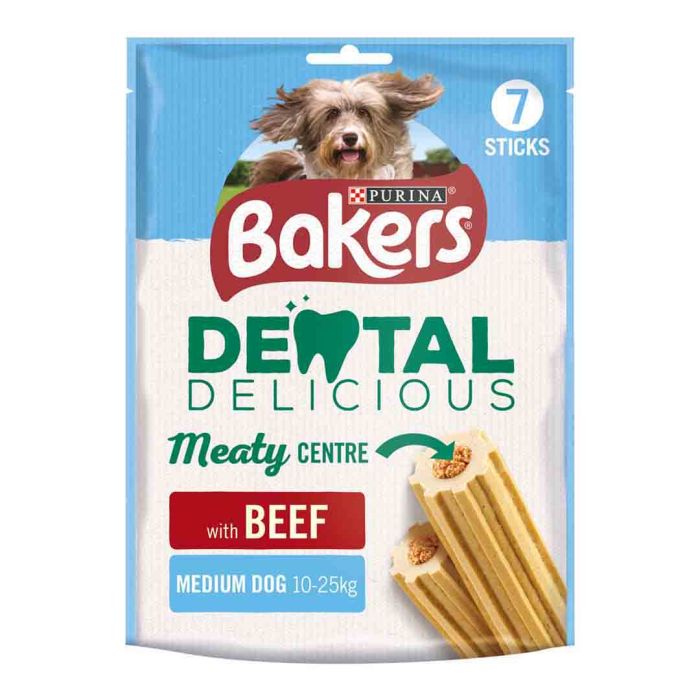 Bakers Dental Delicious Beef Chews for Medium Dogs