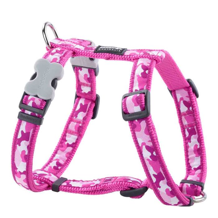 Camouflage Hot Pink Harness Large