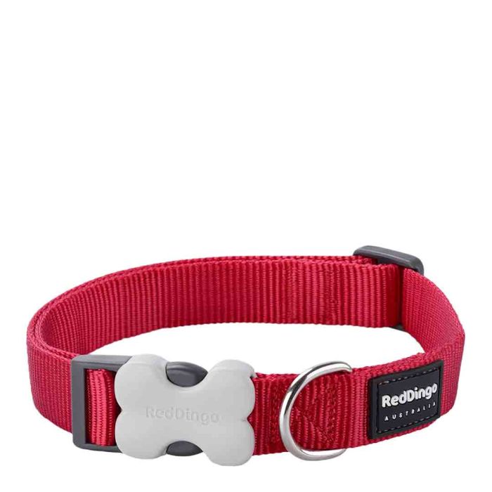 Red Dingo Plain Red Dog Collar Extra Small