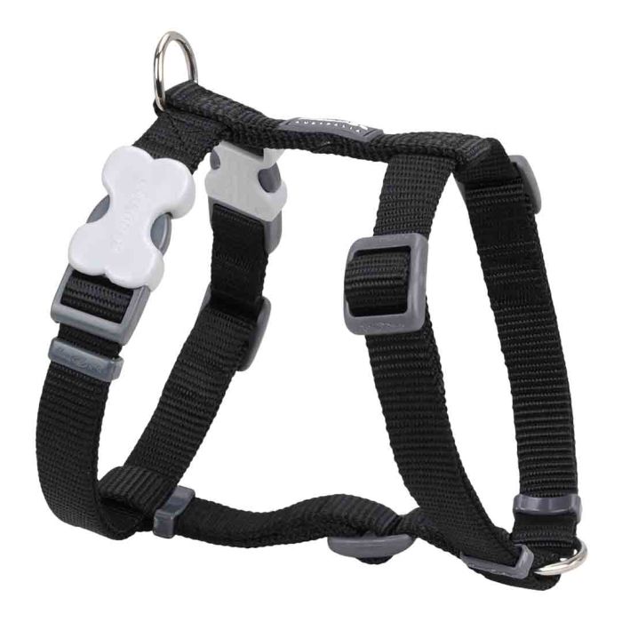Red Dingo Plain Black Dog Harness Extra Small