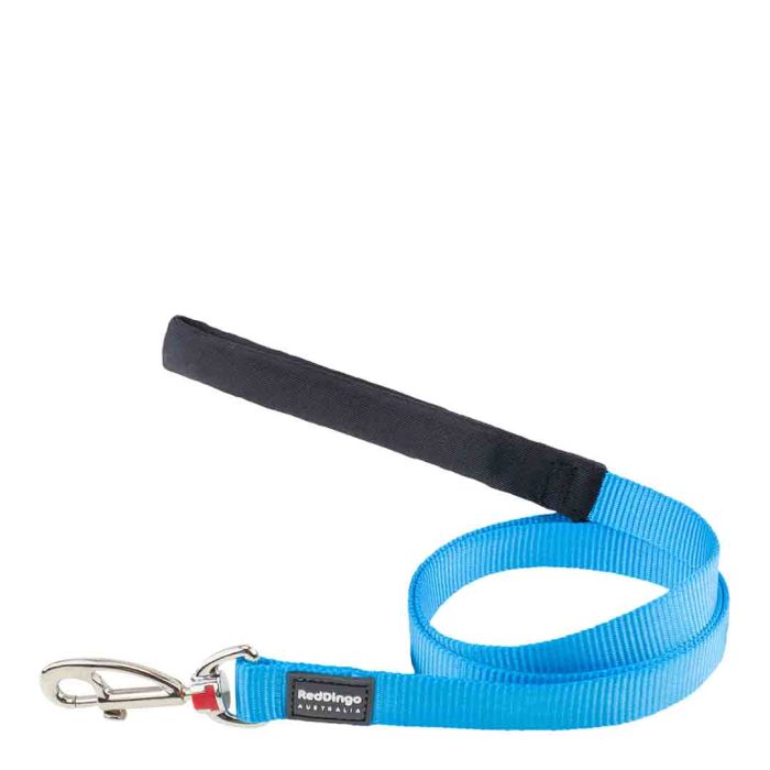 Red Dingo Plain Turqiouse Dog Lead Medium