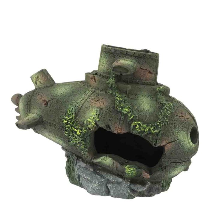 Aqua Dreams Submarine Funny Face Tank Ornament